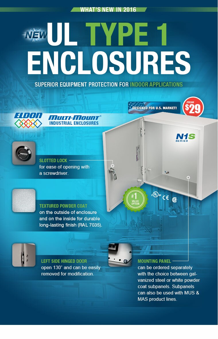 N1S UL Type 1 Enclosures