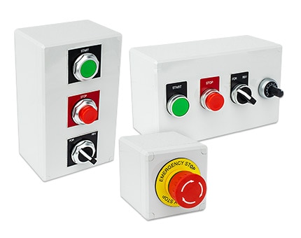 ENSTO UL Type 4X Polycarbonate Pushbutton Enclosures 22mm and 30mm Hole Sizes 
