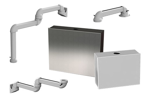 Allows operators to position a Saginaw HMI enclosure to an ergonomic working position Allows operators to position a Saginaw HMI enclosure to an ergonomic working position