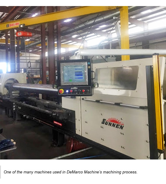 One of the many machines used in DeMarcos Machine's machining process.