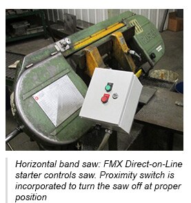  FMX DOL starter controls saw