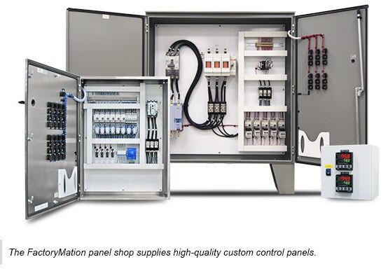 The FactoryMation panel shop supplies high-quality custom control panels.