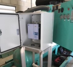 Updated control panel for air compressors in one of the facility's main buildings.