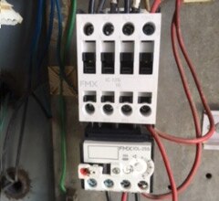 FMX Manual Motor Starter installed at Savannah Yacht Center facilities to update existing control panels.