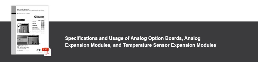XGB Analog Modules and Option Boards