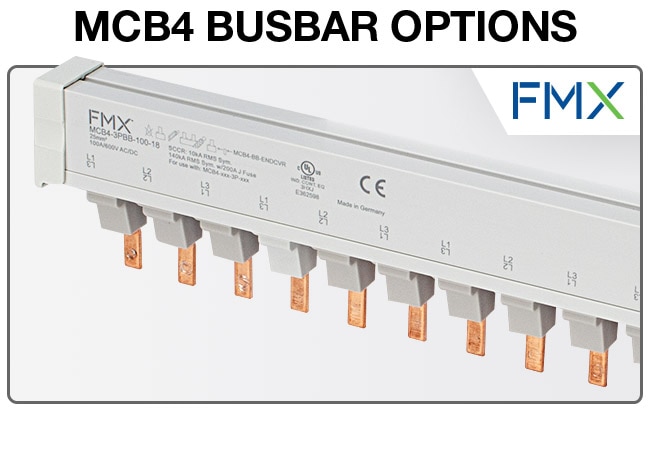 1-Pole Circuit Breakers 100A 600VAC 57 FMX MCB4 Bus Bar Connect up to Fifty-Seven 1-Pole Circuit Breakers 100A 600VAC 57 FMX MCB4 Bus Bar Connect up to Fifty-Seven