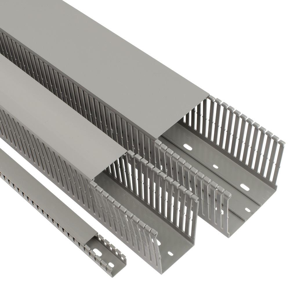 FMX Grey Narrow Slot Wire Duct