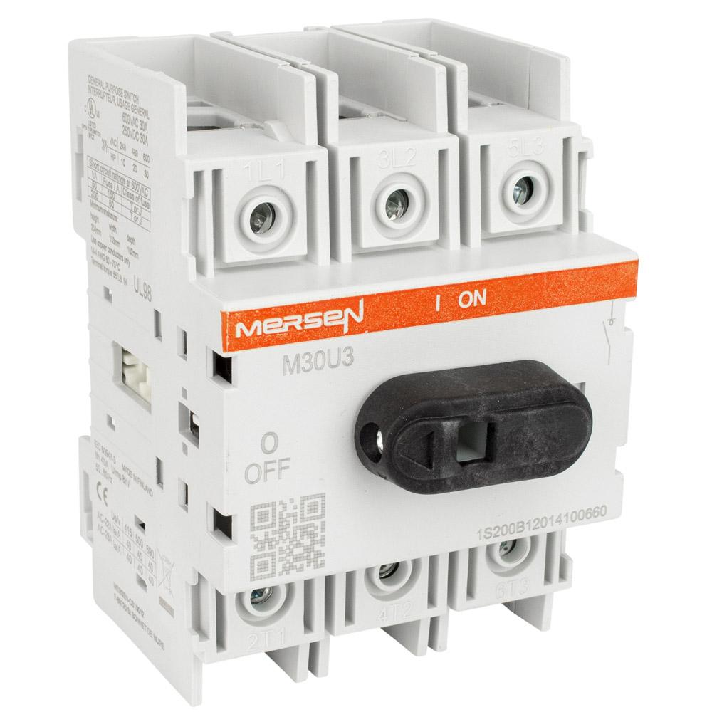 M30U3, UL98 Non-Fusible Disconnect, 3-pole, 30A | FactoryMation