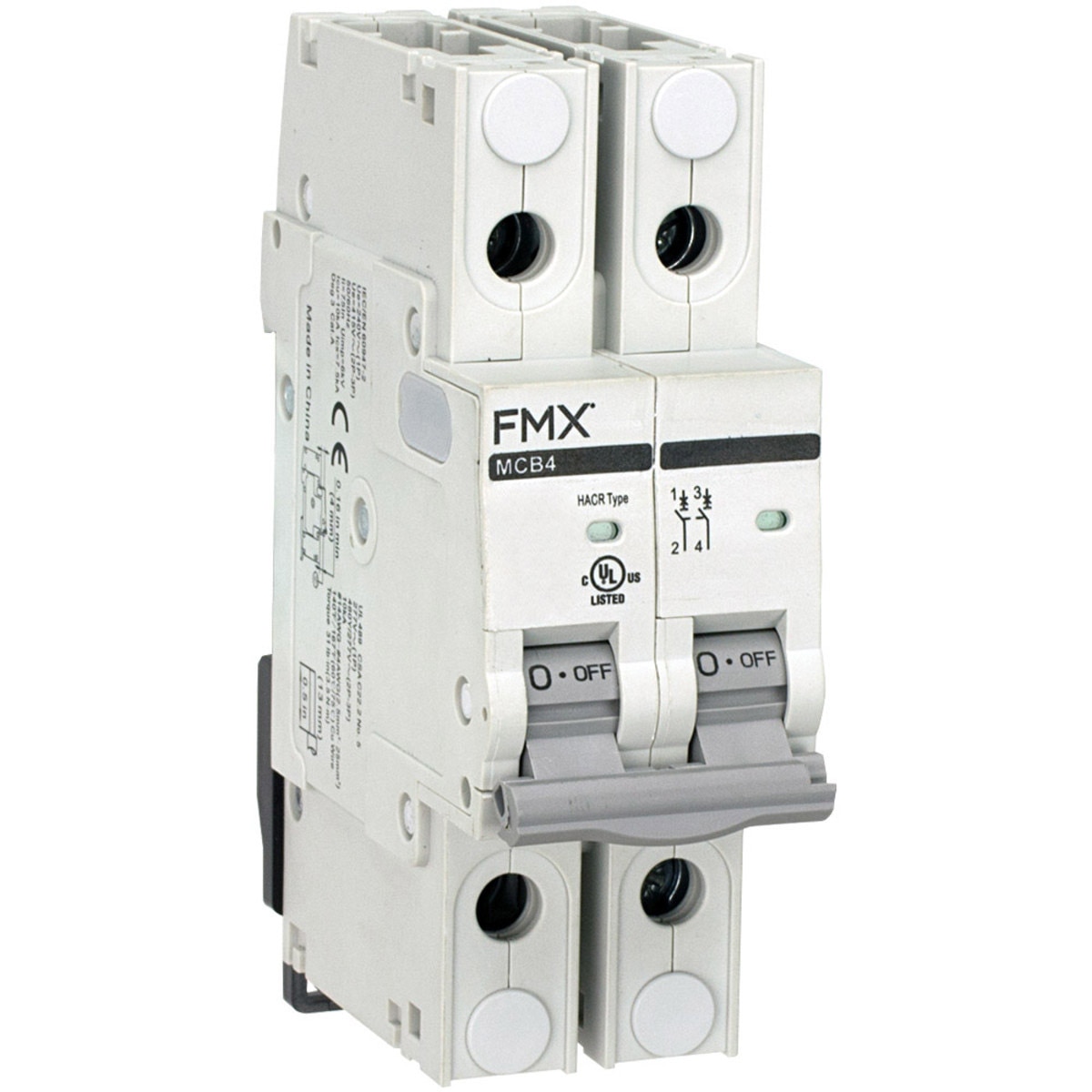 UL 489 13A 3-Pole Mini Circuit Breaker FMX MCB4-L2D-3P-C13