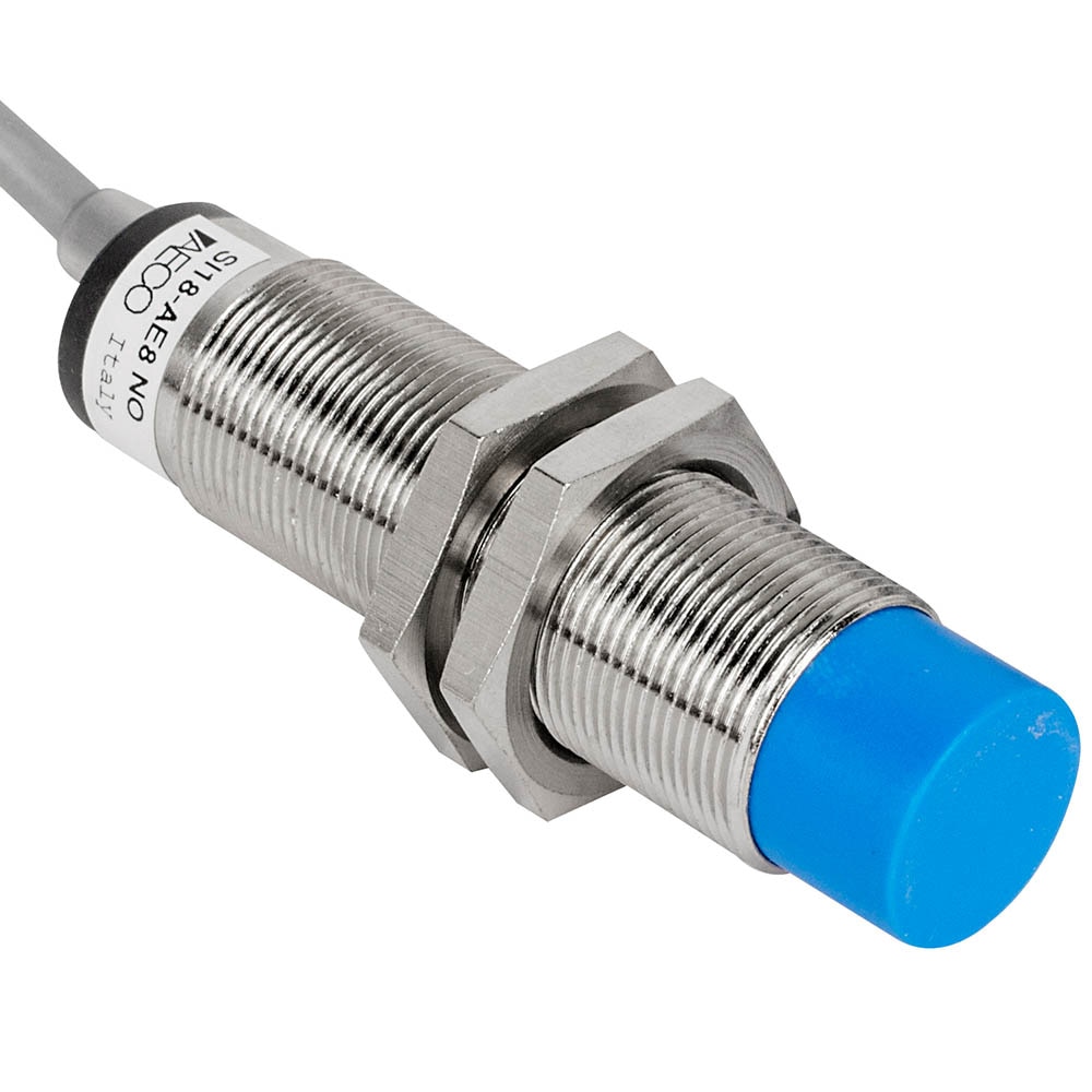 SI18-AE8 NO, Inductive Proximity Sensor, 18 mm diameter, 20-250