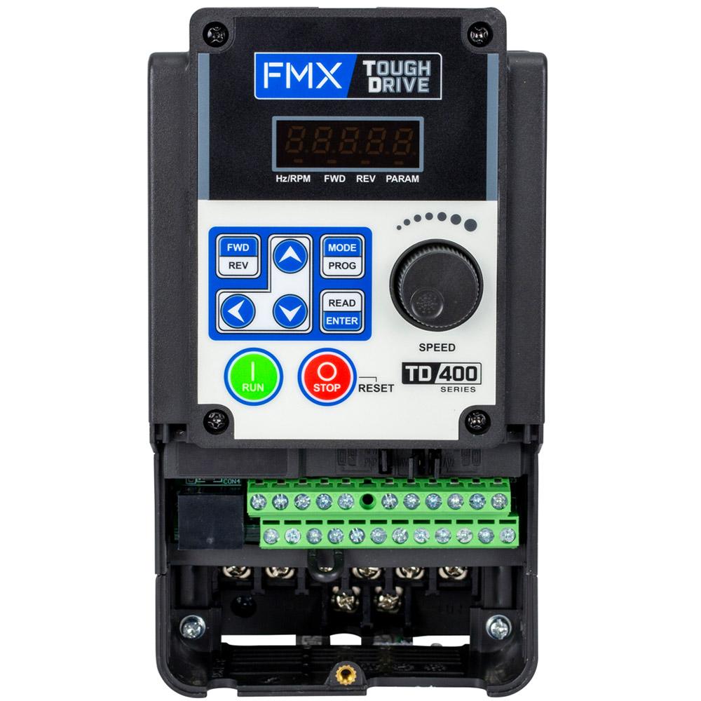 TD400-2001-13PH, VFD, 1HP, 200-240V 1PH / 3PH In, 0-240V 3PH Out