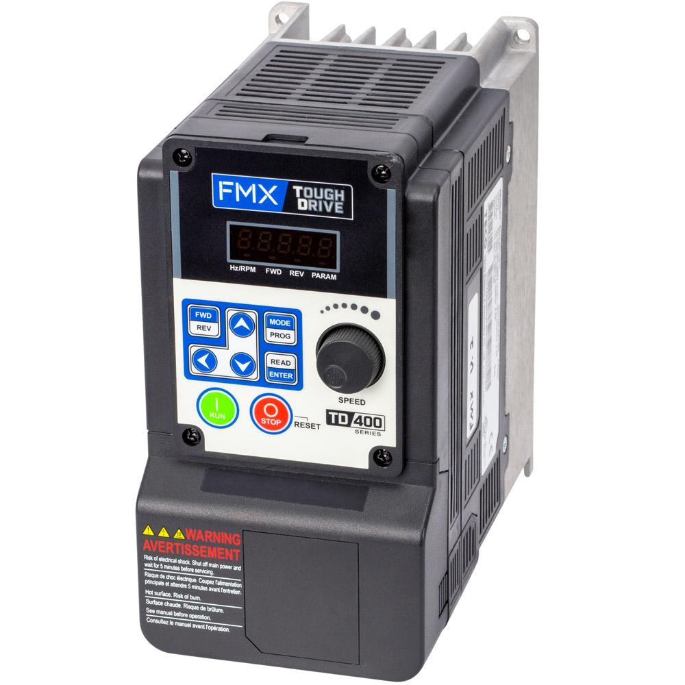 TD400-2002-13PH, VFD, 2HP, 200-240V 1PH / 3PH In, 0-240V 3PH Out