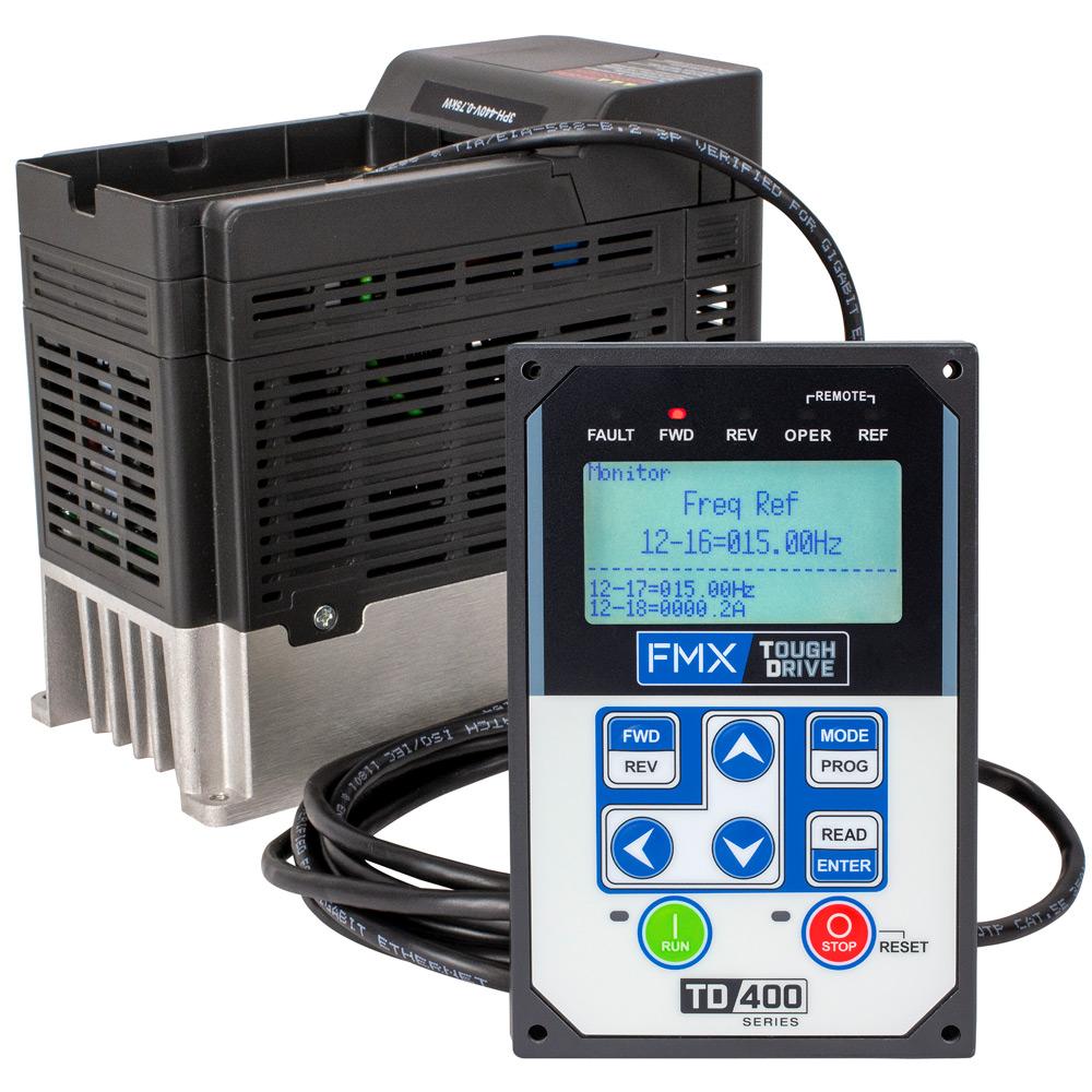 TD400-2002-13PH, VFD, 2HP, 200-240V 1PH / 3PH In, 0-240V 3PH Out