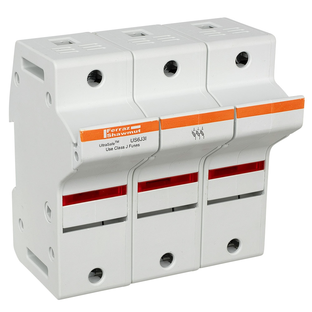 US6J3I, Ultrasafe Fuse Holder, Class J Fuses (60A max), 3 Pole w