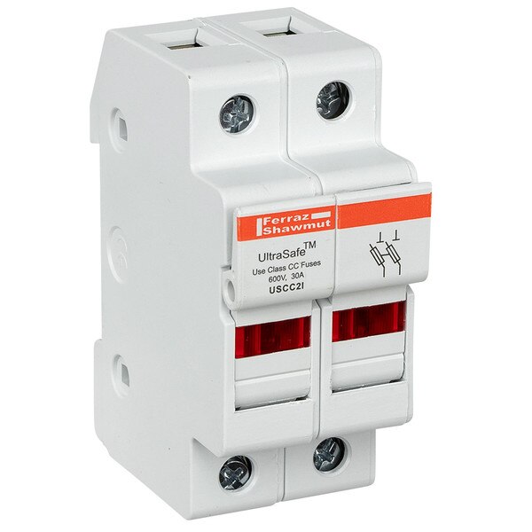 USCC2I, Ultrasafe Fuse Holder, Class CC Fuses (30A max), 2 Pole w ...